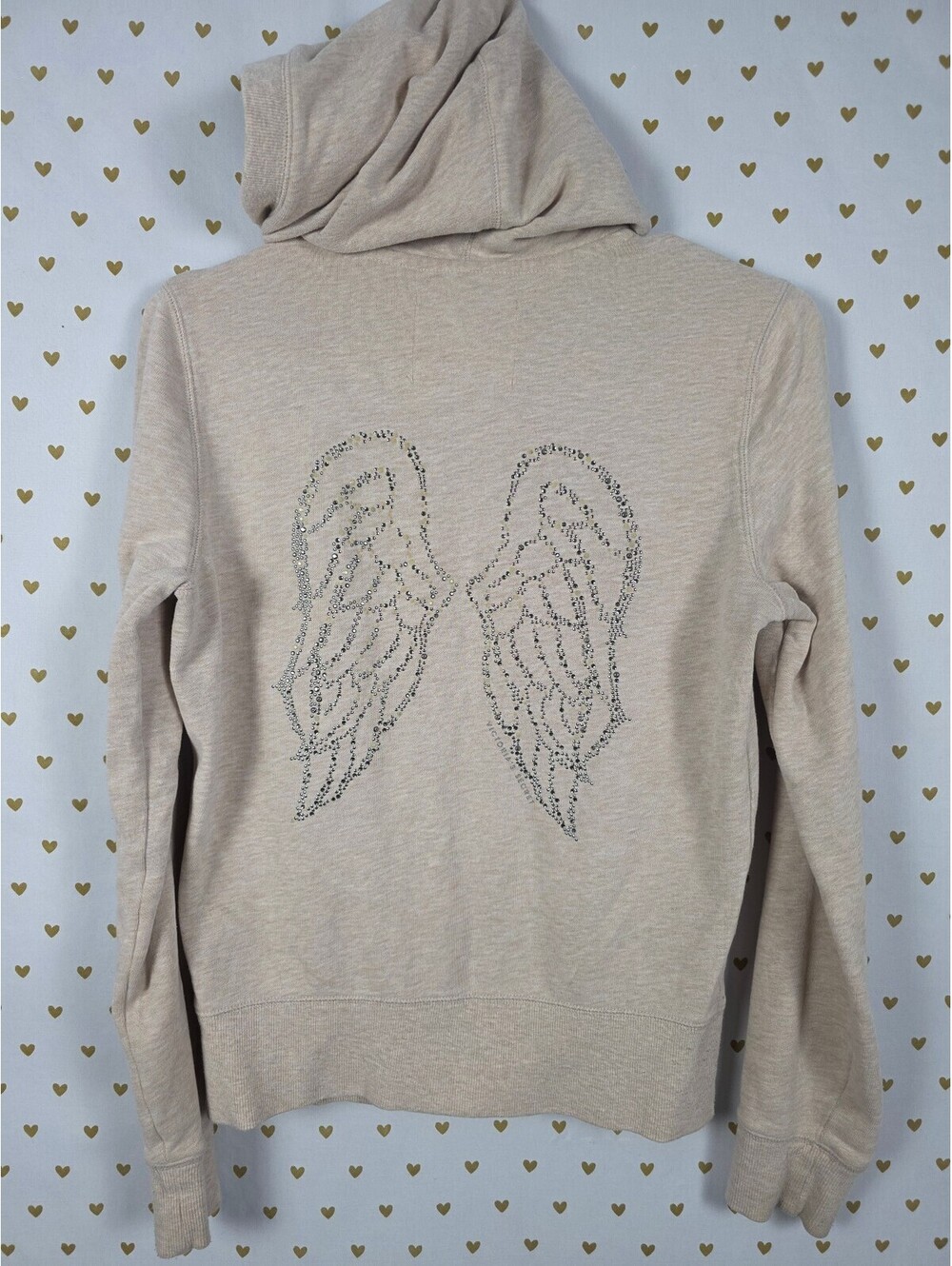 Victorias Secret ANGELS Bling Wings Full Zip Hoodie Jacket Supermodel Essentials